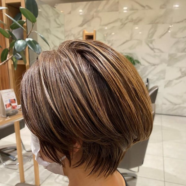 大人モテボブスタイル