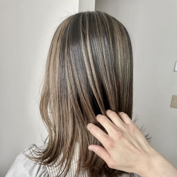 外国人風バレイヤージュカラー☆シナモンベージュ