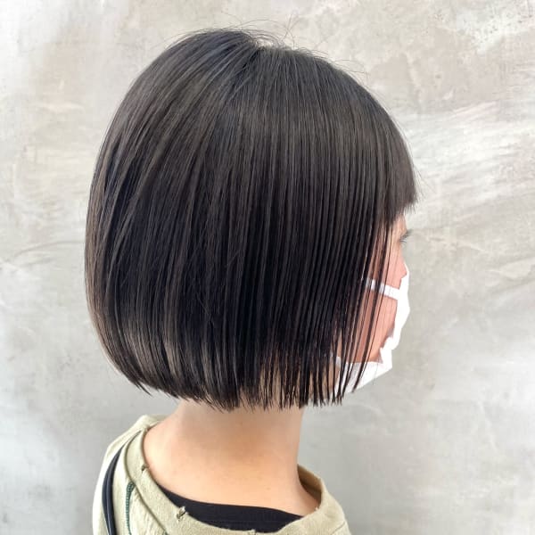 ミニボブ×ダークグレー (ブリーチなし) OIKAWA