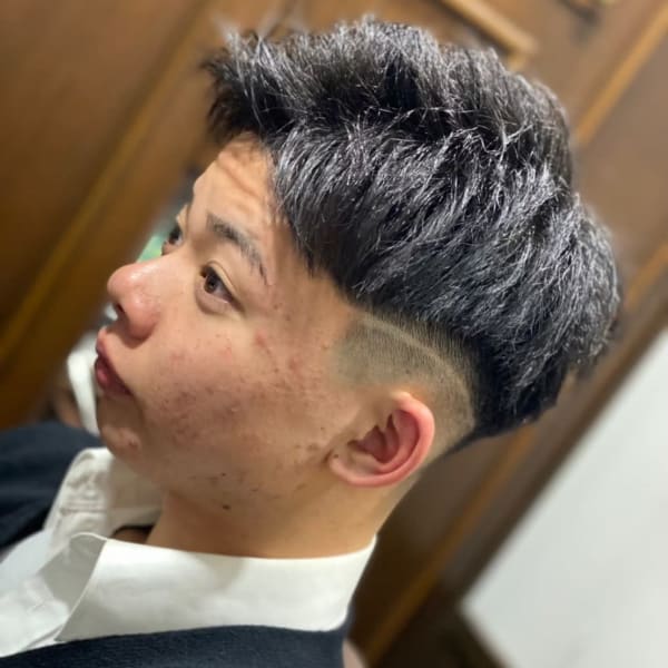 アップバンクフェードスタイル