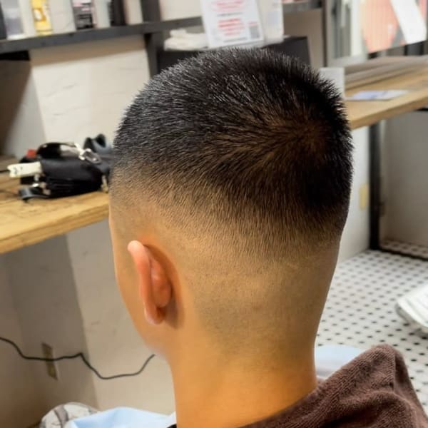 スキンフェード メンズショート ボウズ