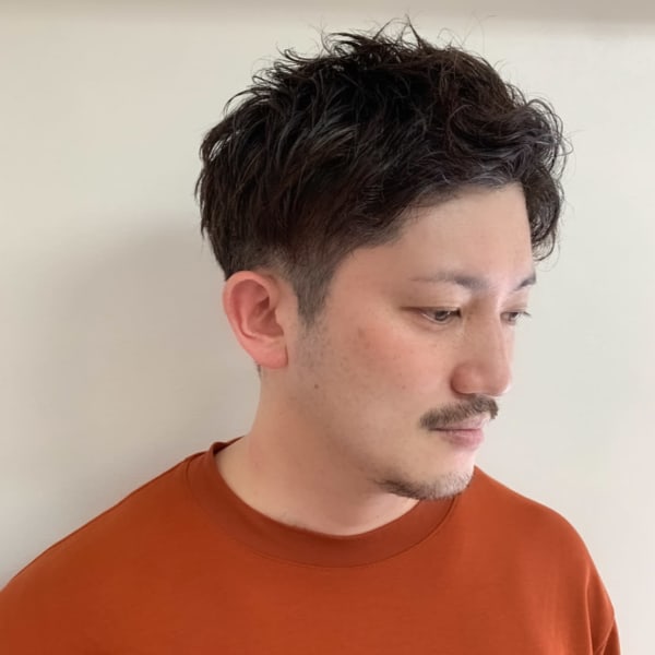 ツーブロックショート