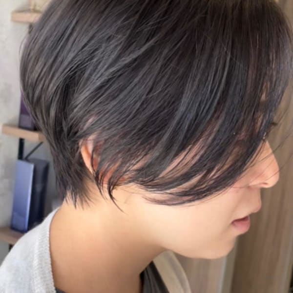 透明感ショート|半個室美容室 roan 福津店