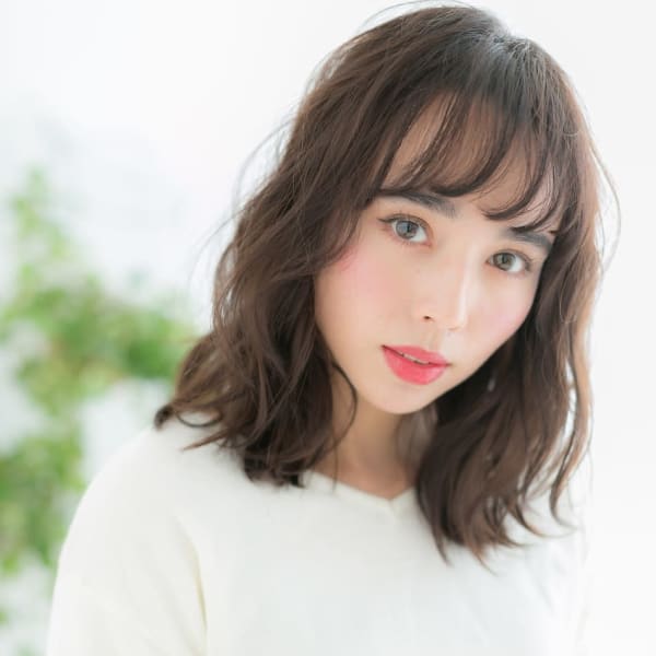 【浅草美容院HANARE】フェザーバング×なみなみウェーブf