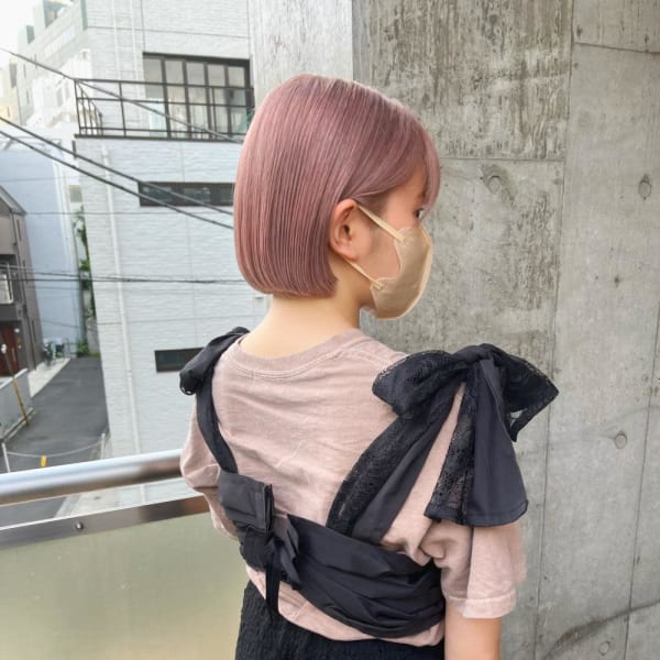 ピンクベージュ　ラベンダーピンク　ラベンダーカラー