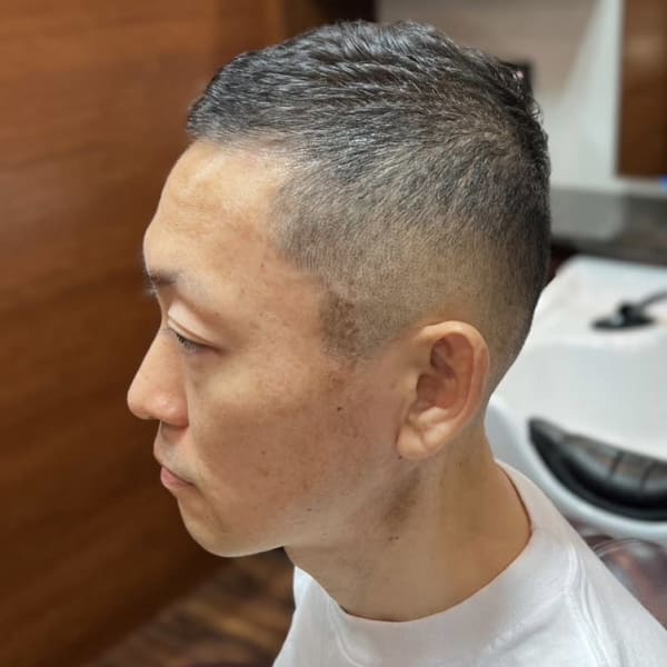 短髪ボウズ/ベリーショート/フェード/ワイルド/神保町