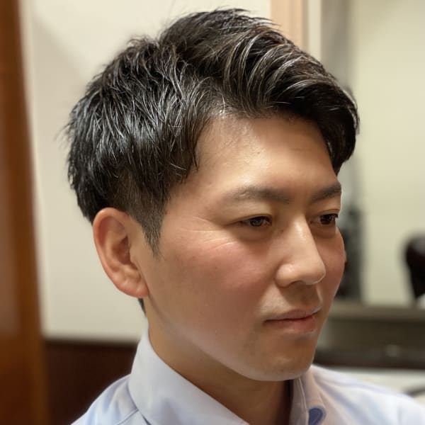 ツーブロック/ビジネス/刈り上げ/七三/神保町