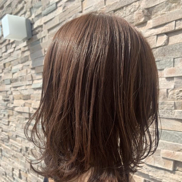 ネオウルフ×アッシュブラウンカラー|Hair×Cafe Lieto