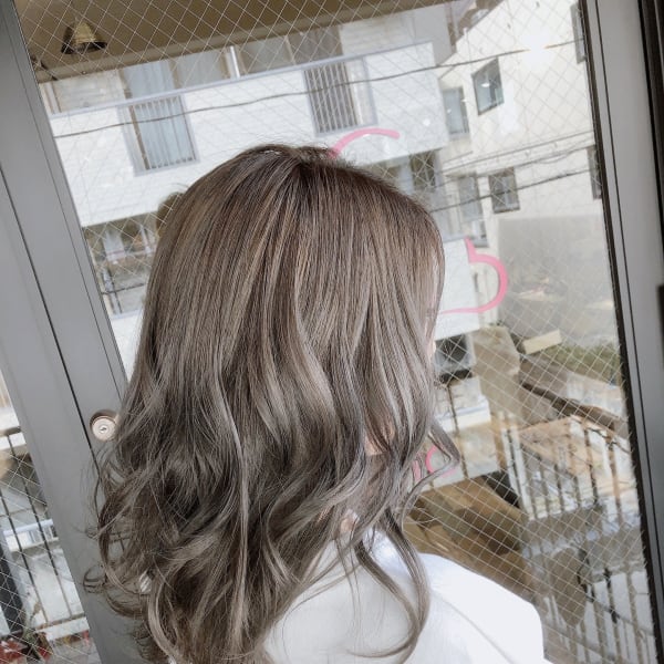 アッシュグレー×ロング