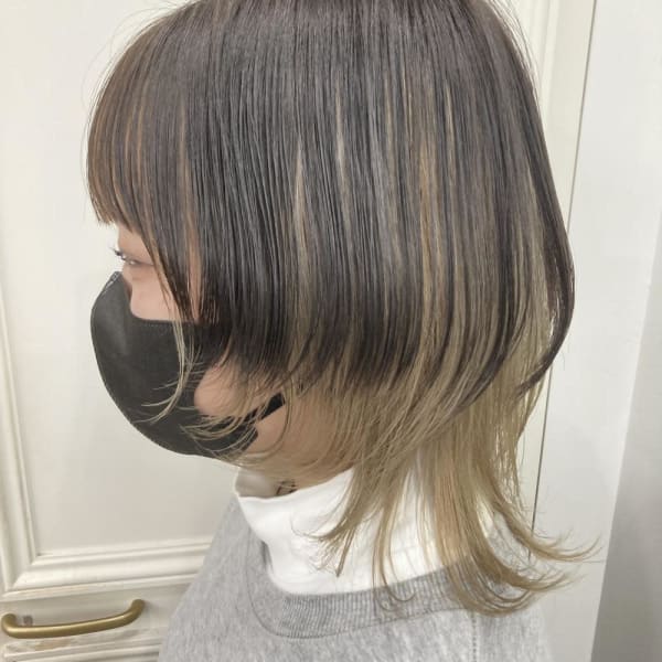 美髪/大人かわいい/こなれミディ/サンドベージュ