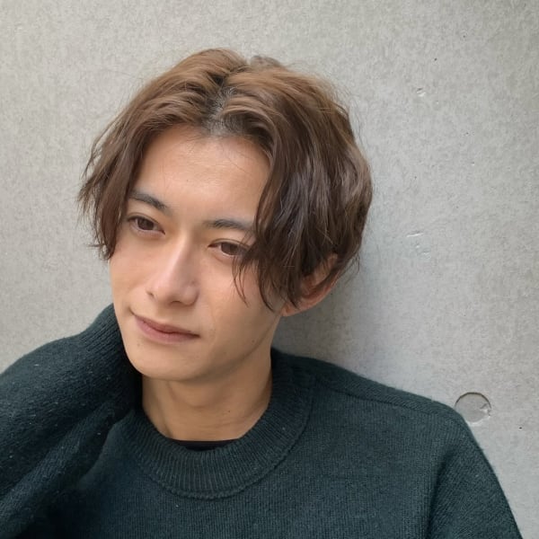 【センターパート】ツイストスパイラルパーマ