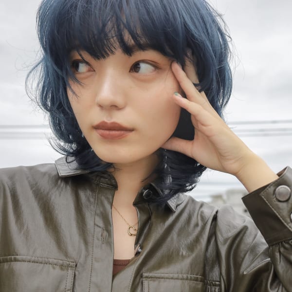 【tetote江坂】ターコイズブルージュ×ボブウルフ