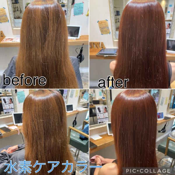 【超高濃度水素ケアカラーで白髪染め】|rodina
