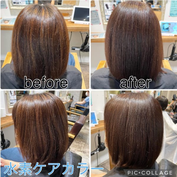 【超高濃度水素ケアカラーで白髪染め】|rodina