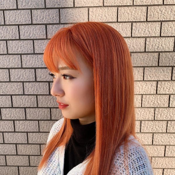 Lia＆汐見悠佑　高発色オレンジカラー♪