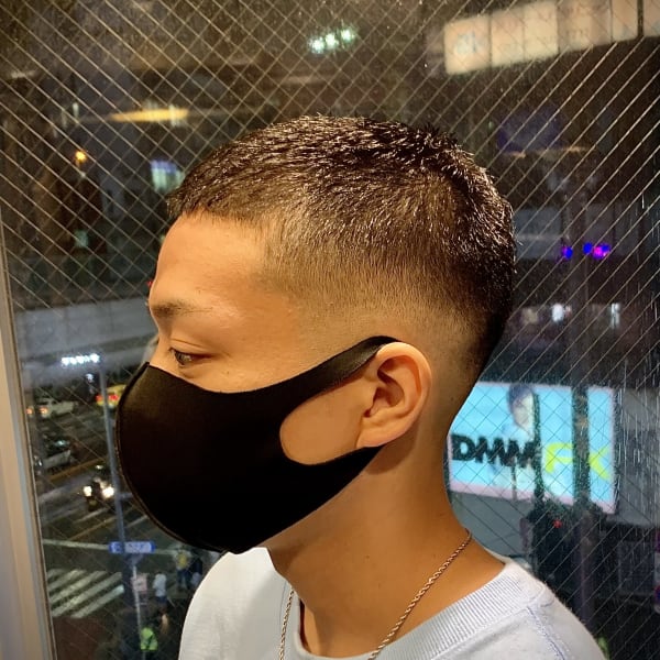 ボウズスキンフェードクロップ/港区/六本木/バーバースタイル