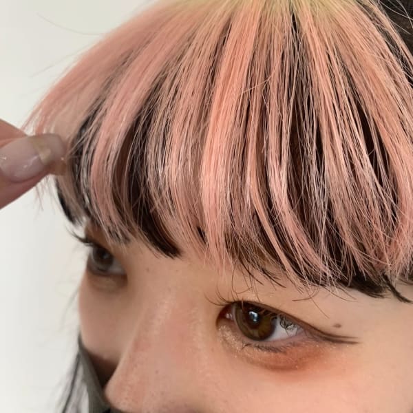前髪×インナーカラー