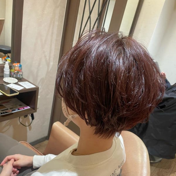 【Luccica】ふわふわショート × カシスピンク