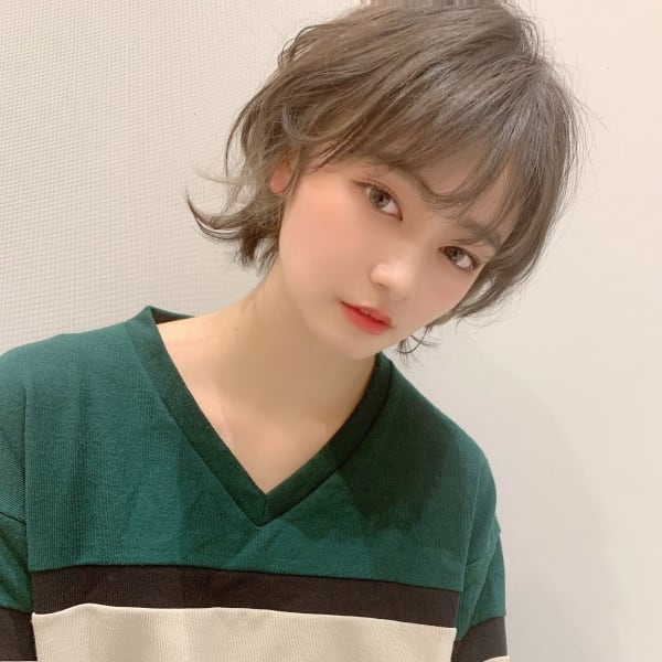 【BELEA】クールなハンサムショートパーマ|BELEA尾張旭店