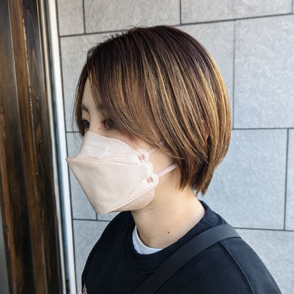 ショートヘアでブリーチしてても酸性ストレートならできる!