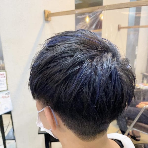 【松戸BULL】Men'sマッシュ×ブルーハイライト☆|Clement Salon Bull