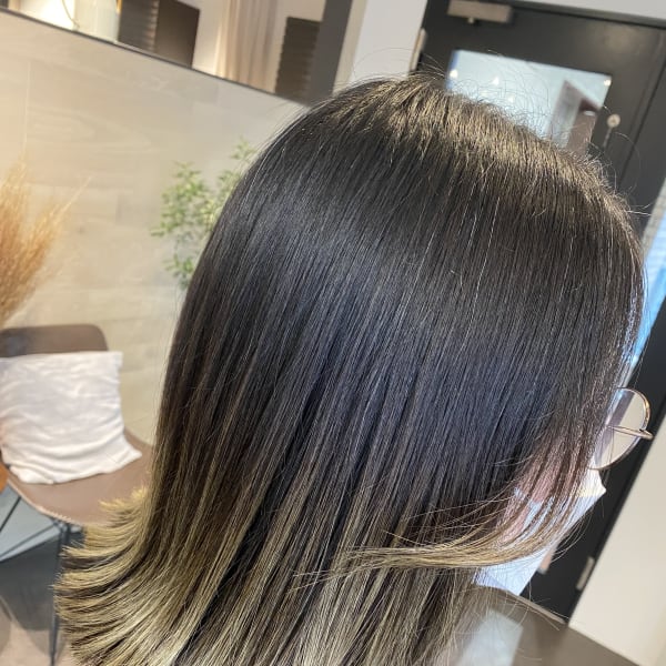 外ハネボブ ブリーチグラデ―ション