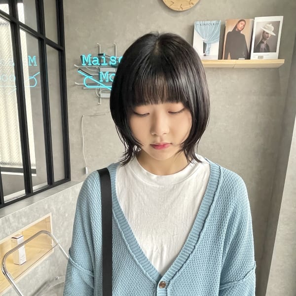 小顔レイヤーウルフ