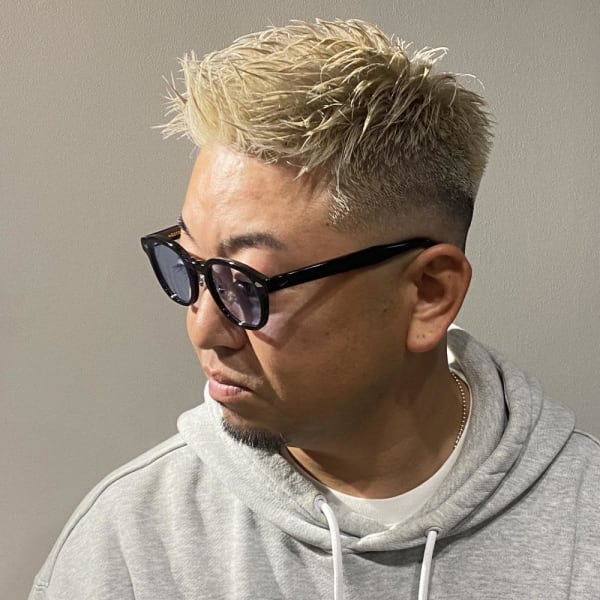 イケオジ　ハイトーンジェットモヒカンスキンフェード