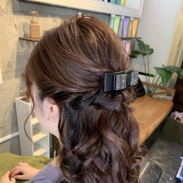 ヘアセット　アップスタイル　ヘアアレンジ