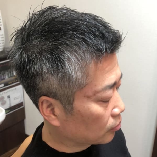 ソフモヒ風ショート/ショート/ビジネス/刈り上げ/神保町