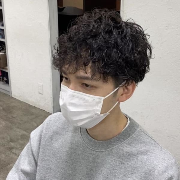 プードルパーマ/クルクル/メンズ/¥10780