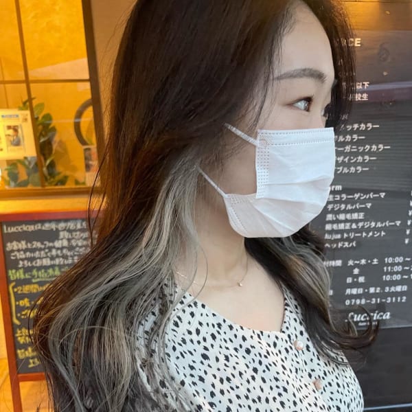 【Luccica】イヤリングカラー × ペールホワイト