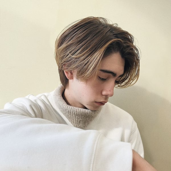 毛流れセンターパート|REVES