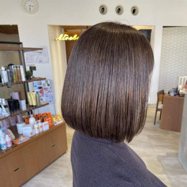 50代髪質改善トリートメント/ベージュボブ☆山之内