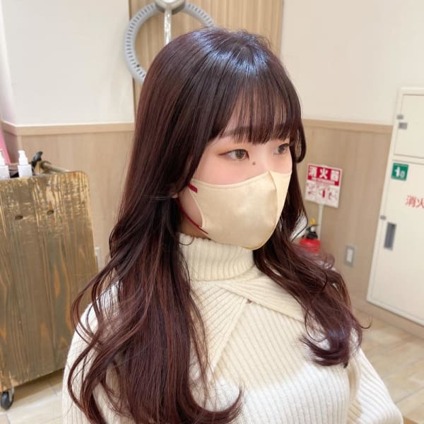 ＊髪質改善カラーで作るワインレッドカラー＊