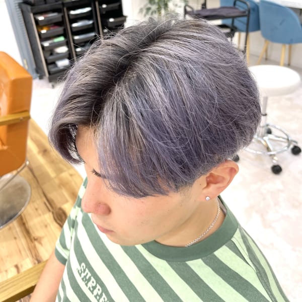 ブルーシルバーグラデーション