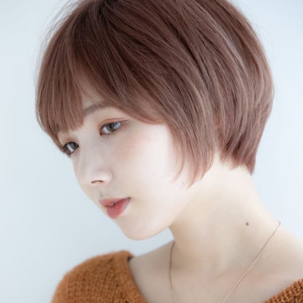 大人可愛いマッシュショート