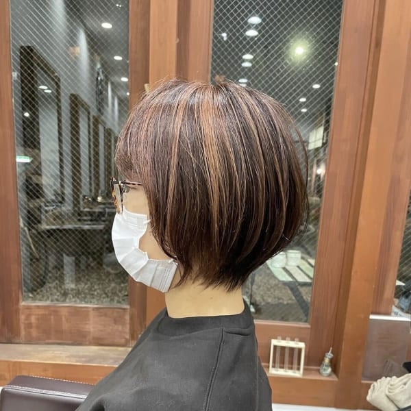 丸みショートボブ