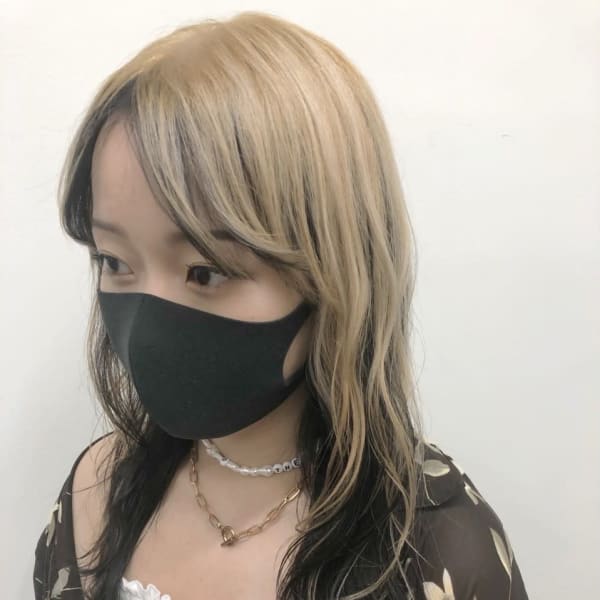 【レイヤースタイル】ロングネオウルフ×コントラストデザイン