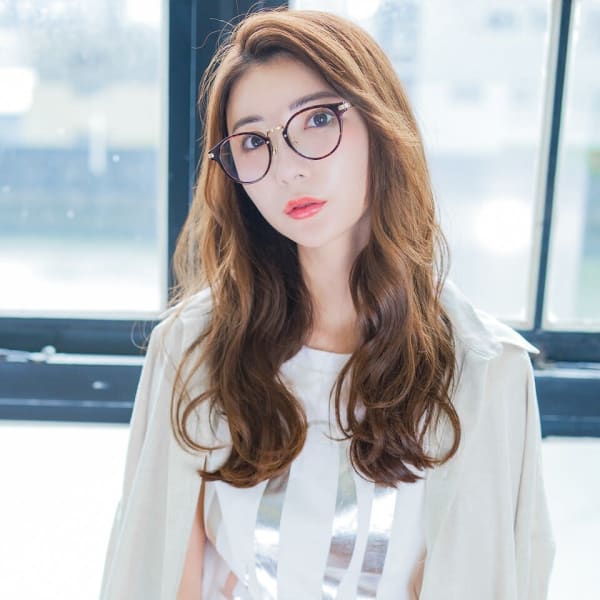 SHAFT_ロングウェーブ/キャラメルベージュ/イルミナ|SHAFT