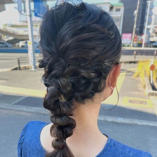 金箔ヘア ヘアセット 成人式/結婚式