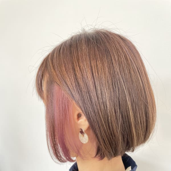 インナーカラー＊ニュアンスボブ|torico Hair create