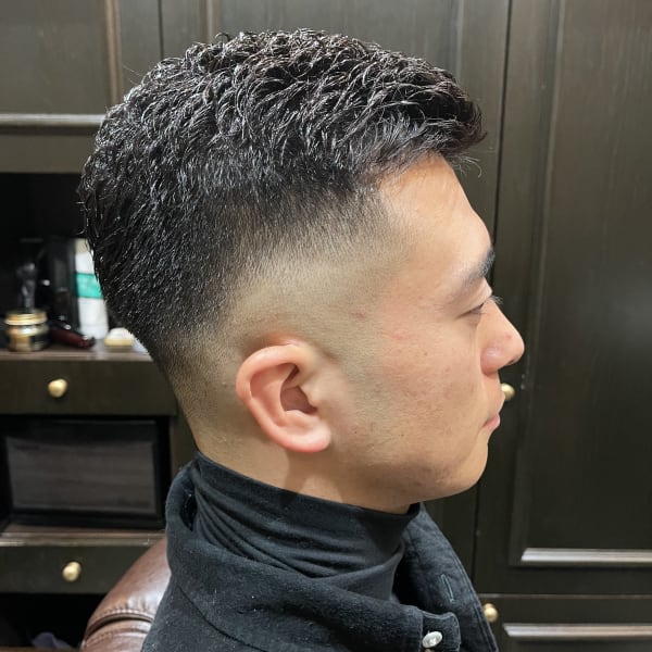 アイロンパーマフェード