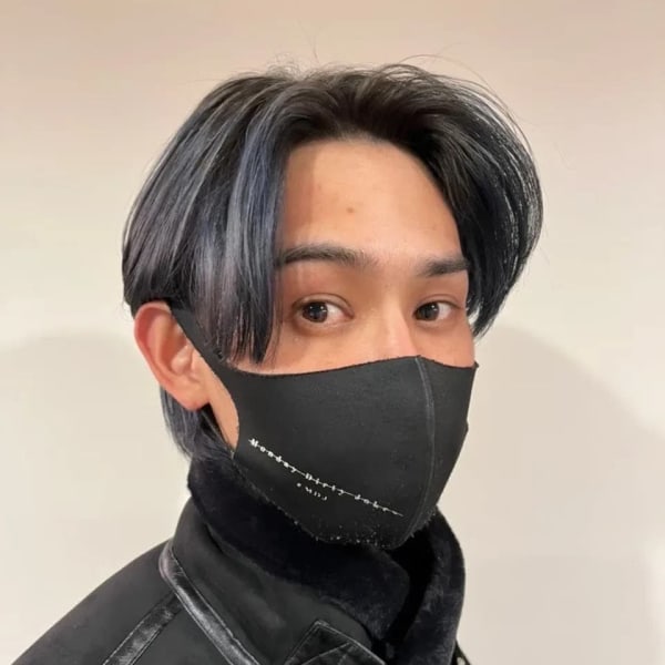 韓国風ハイトーンセンターパート