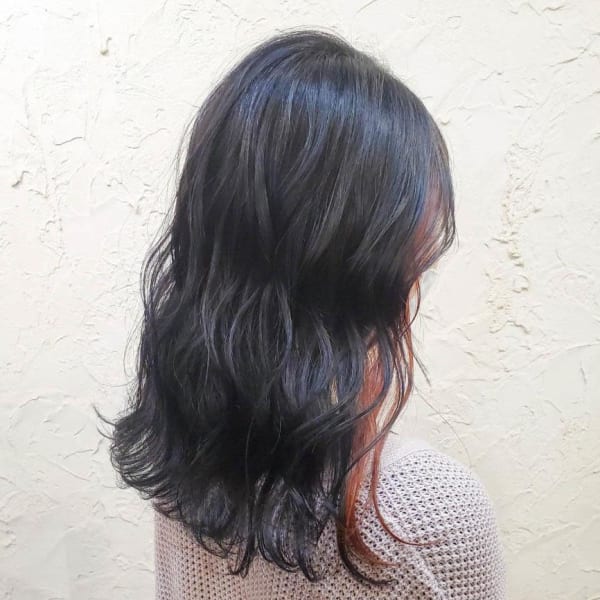 【flor 戸塚】*イヤリングカラー+レッド×モノトーン*