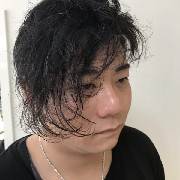 アシンメトリーショートツーブロックレイヤー