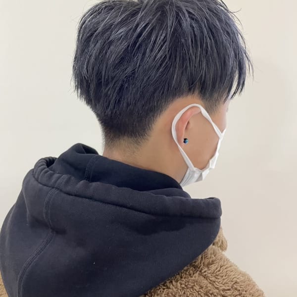 ブルーアッシュ/シルバー/メンズカラー