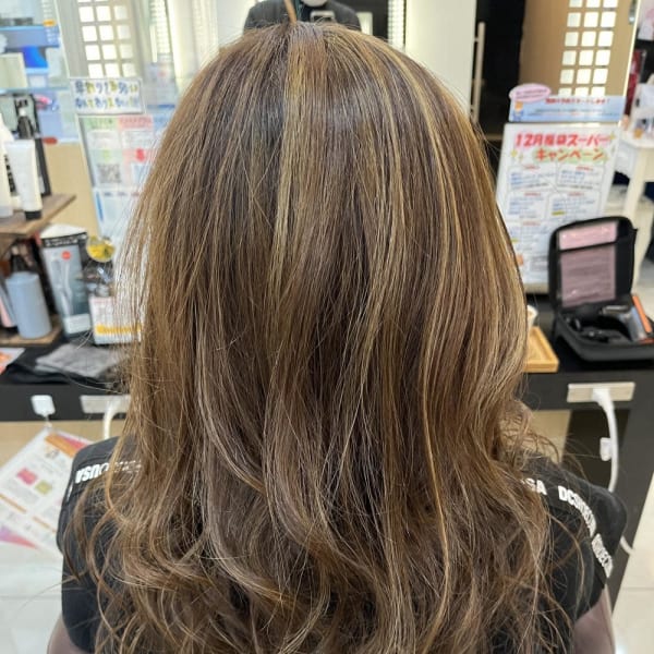 ハイライト×ホワイトベージュ