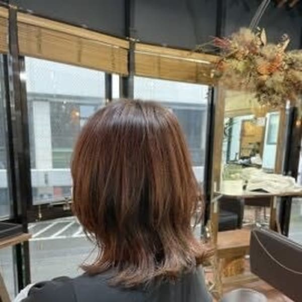 【グレージュカラー/ボブウルフ/ココアベージュ】|ROSSO by aL-ter 鎌取