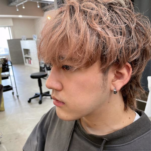 【メンズ】　ベージュピンク